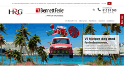 Desktop Screenshot of bennettferie.no